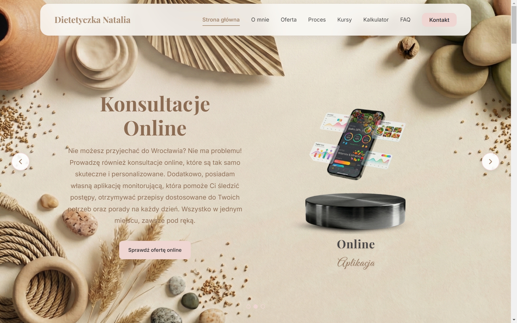 Wizytówka dietetyk na laptopie - widok 6